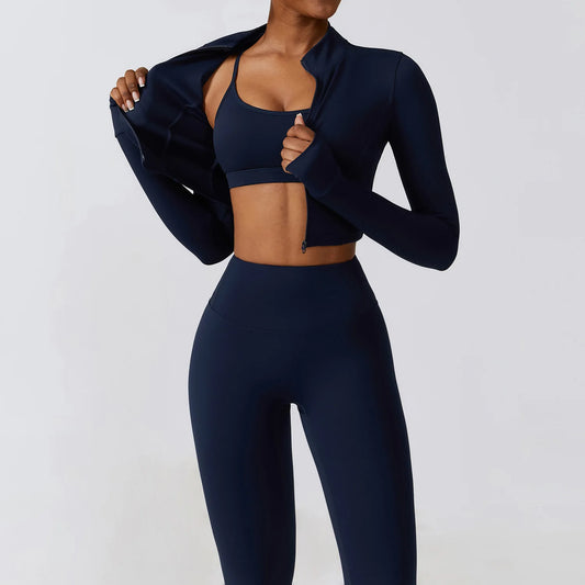 Conjunto de Treino 3 Peças Sem Costura