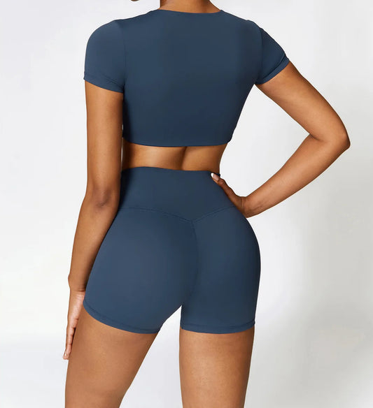 Conjunto de Treino Sem Costura 2 Peças